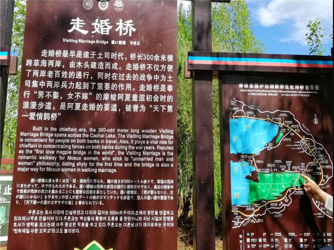 泸沽湖2日游旅游路线图—草海走婚桥
